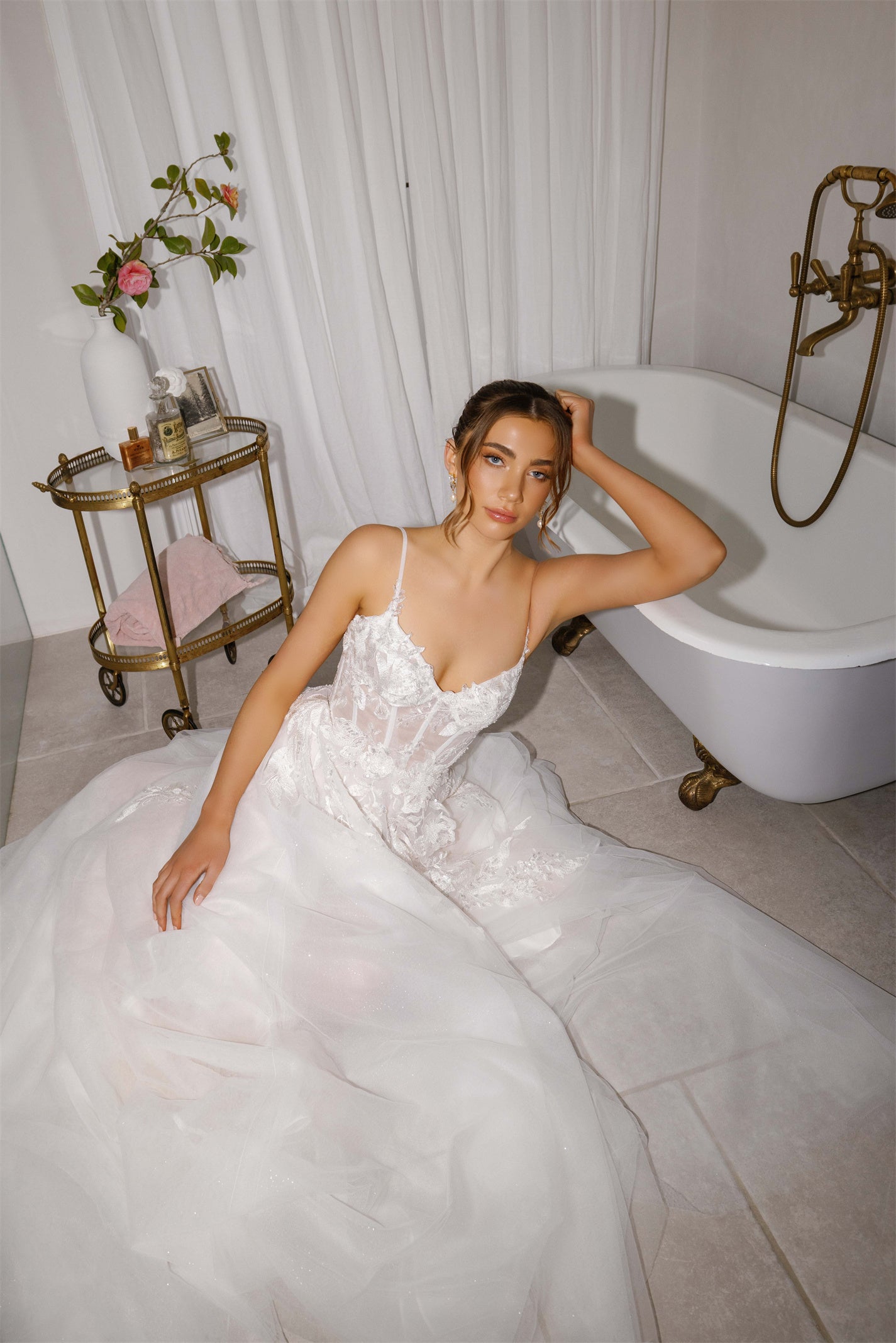 BROOKLYN gown - lace A-LINE bridal gown by Willow collection Miss Chloe