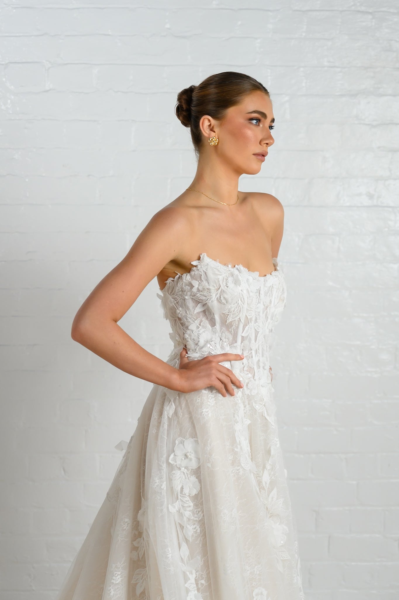 GRACE gown - Lace A-LINE bridal gown by Ever after collection Miss Chloe