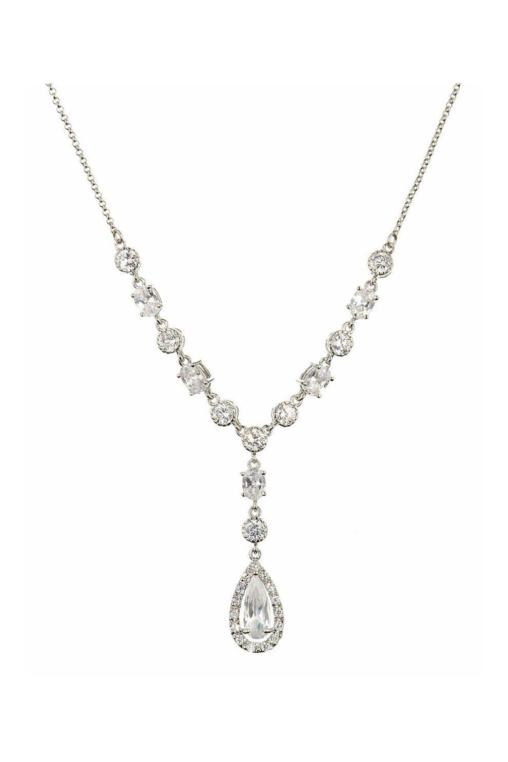 Legacy Teardrop Necklace made from a string of cubic zirconia