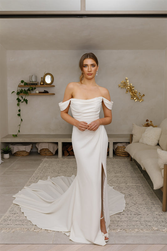 Sheath bridal dress designer wedding gown | Jessica Couture Jessica Couture Sheath bridal dress designer wedding gown | Jessica Couture Jessica Couture