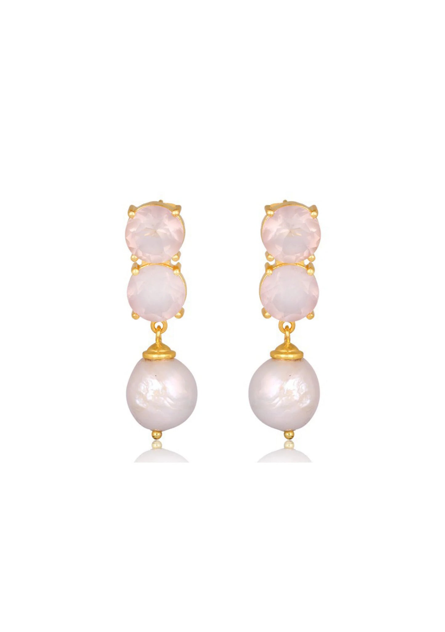 ARIEL EARRINGS 18CT GOLD BRIDAL