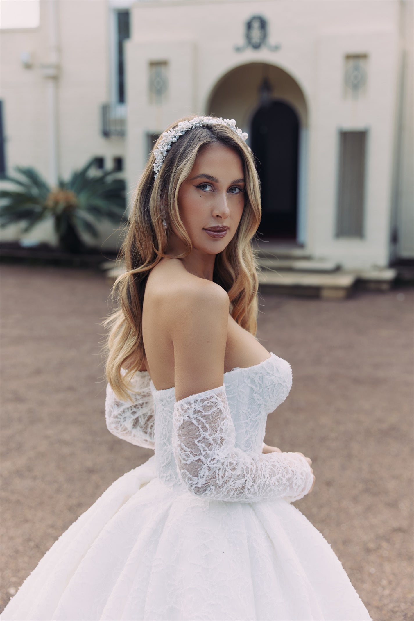TALIA Bridal Gown - Wedding dress by Victoria Collection Jessica Couture. Featuring a A-line Princess ballgown with chapel train, strapless sweetheart neckline in luxurious lace. 