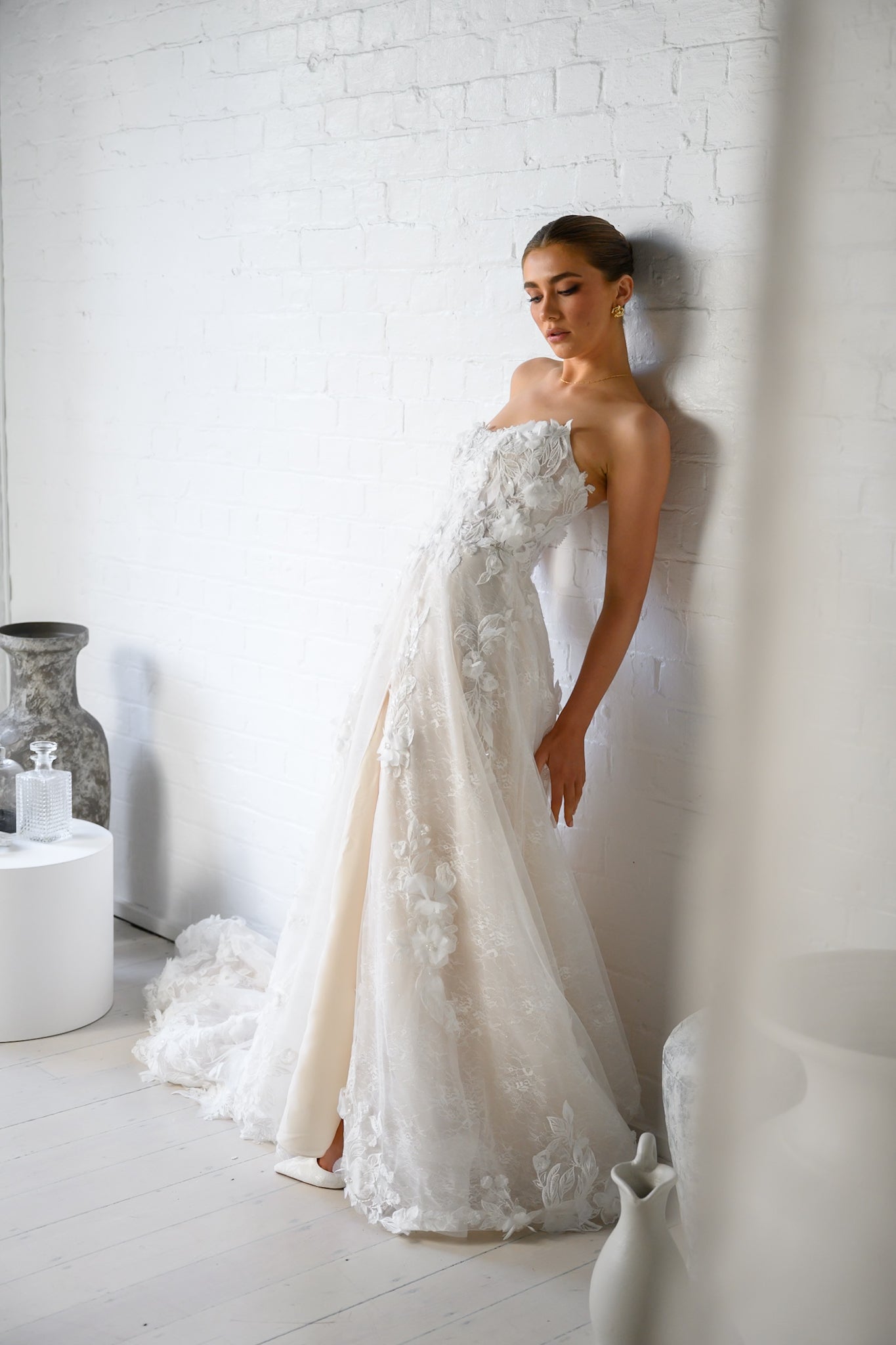 GRACE gown - Lace A-LINE bridal gown by Ever after collection Miss Chloe 