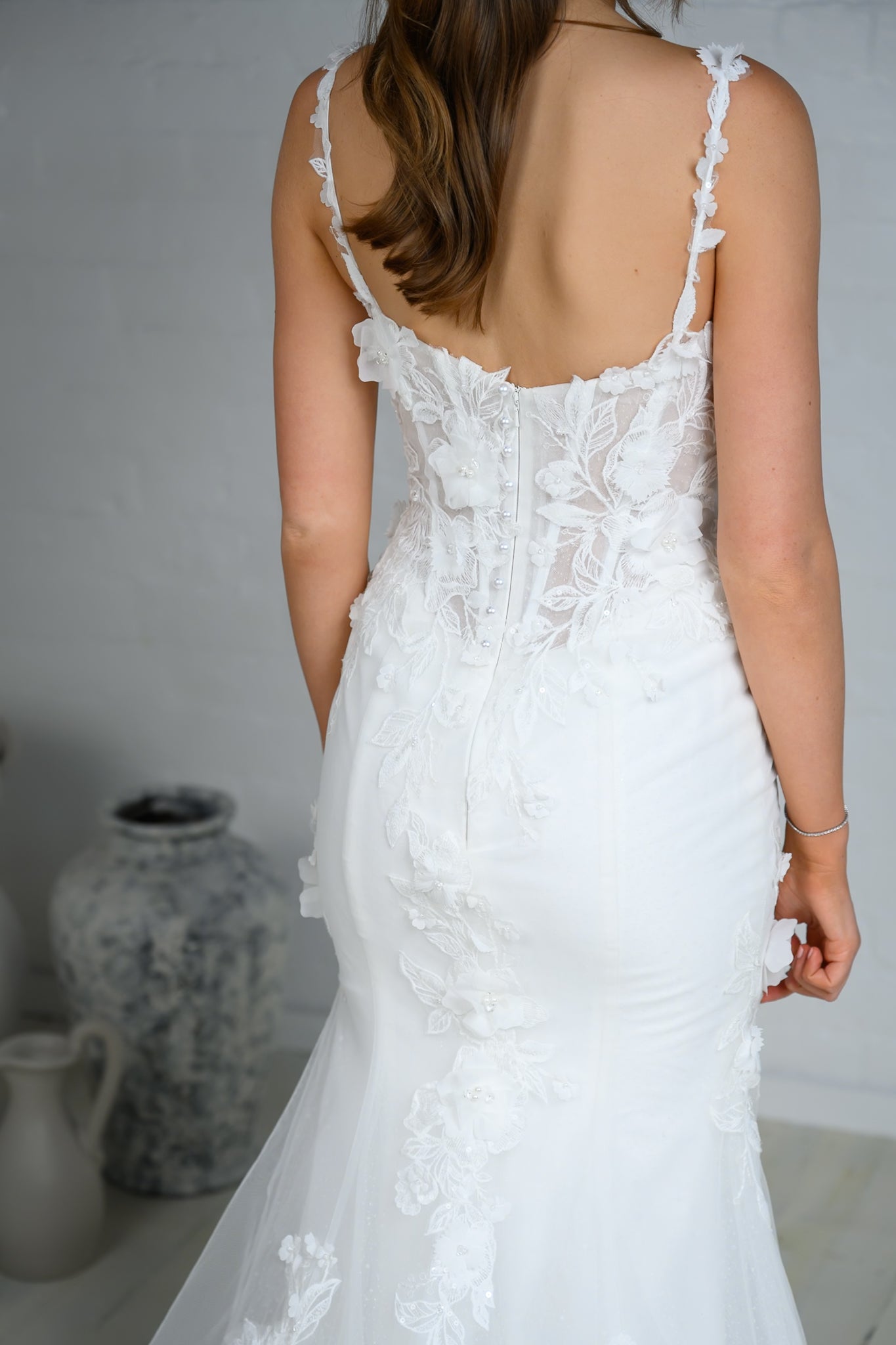 VERONIKA gown - Lace FIT-N-FLARE bridal gown by Ever after collection Miss Chloe 