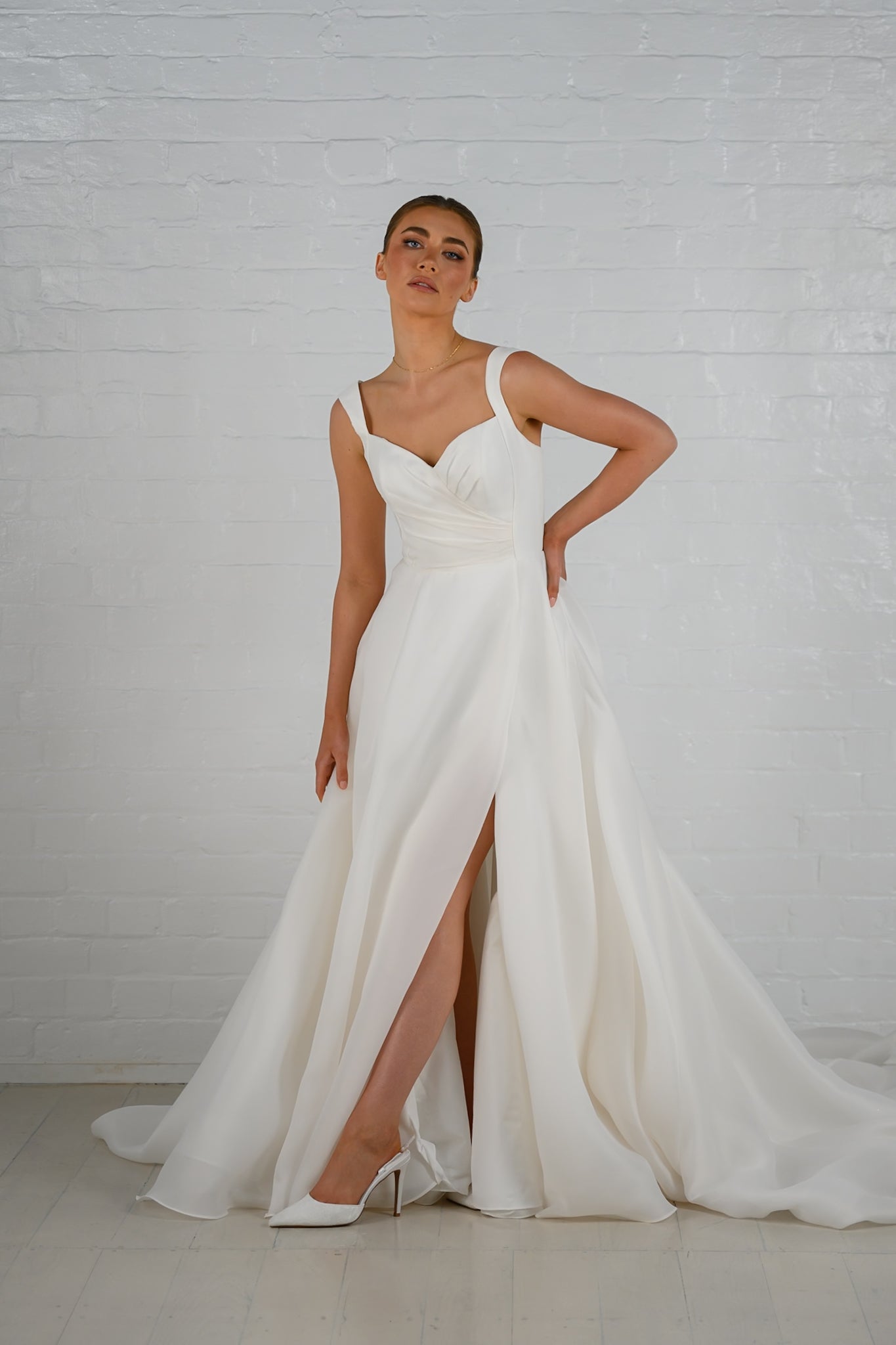CHANTELLE gown - Organza A-LINE bridal gown by Ever after collection Miss Chloe 