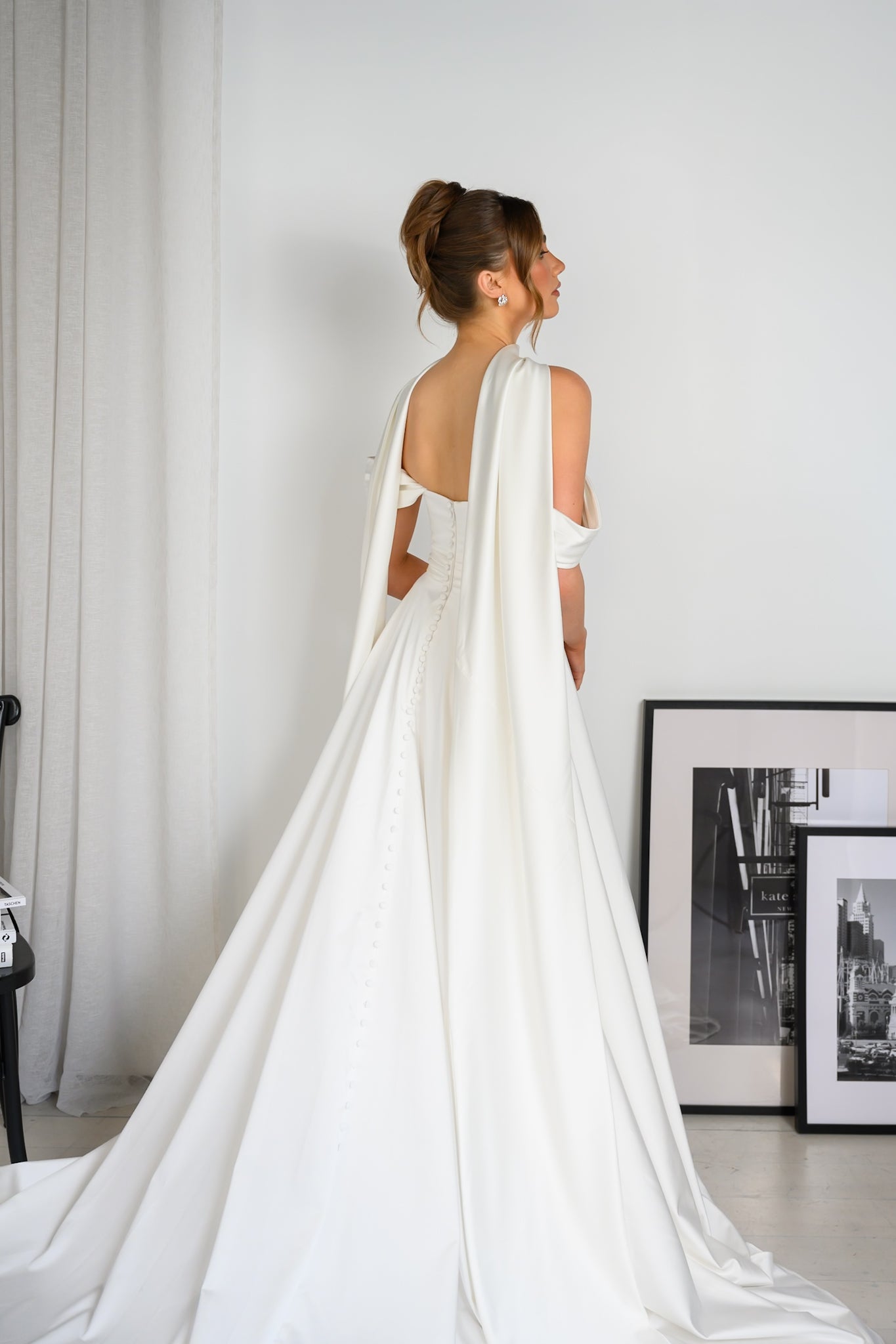 ELEASE gown - A-LINE minimal bridal gown by Ever after collection Miss Chloe 