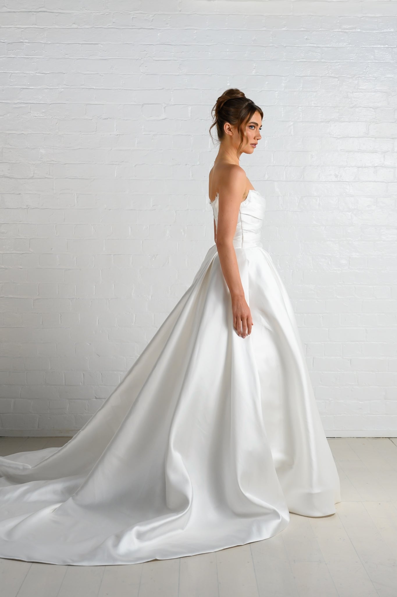 PARIS gown - Satin A-LINE bridal gown by Ever after collection Miss Chloe 