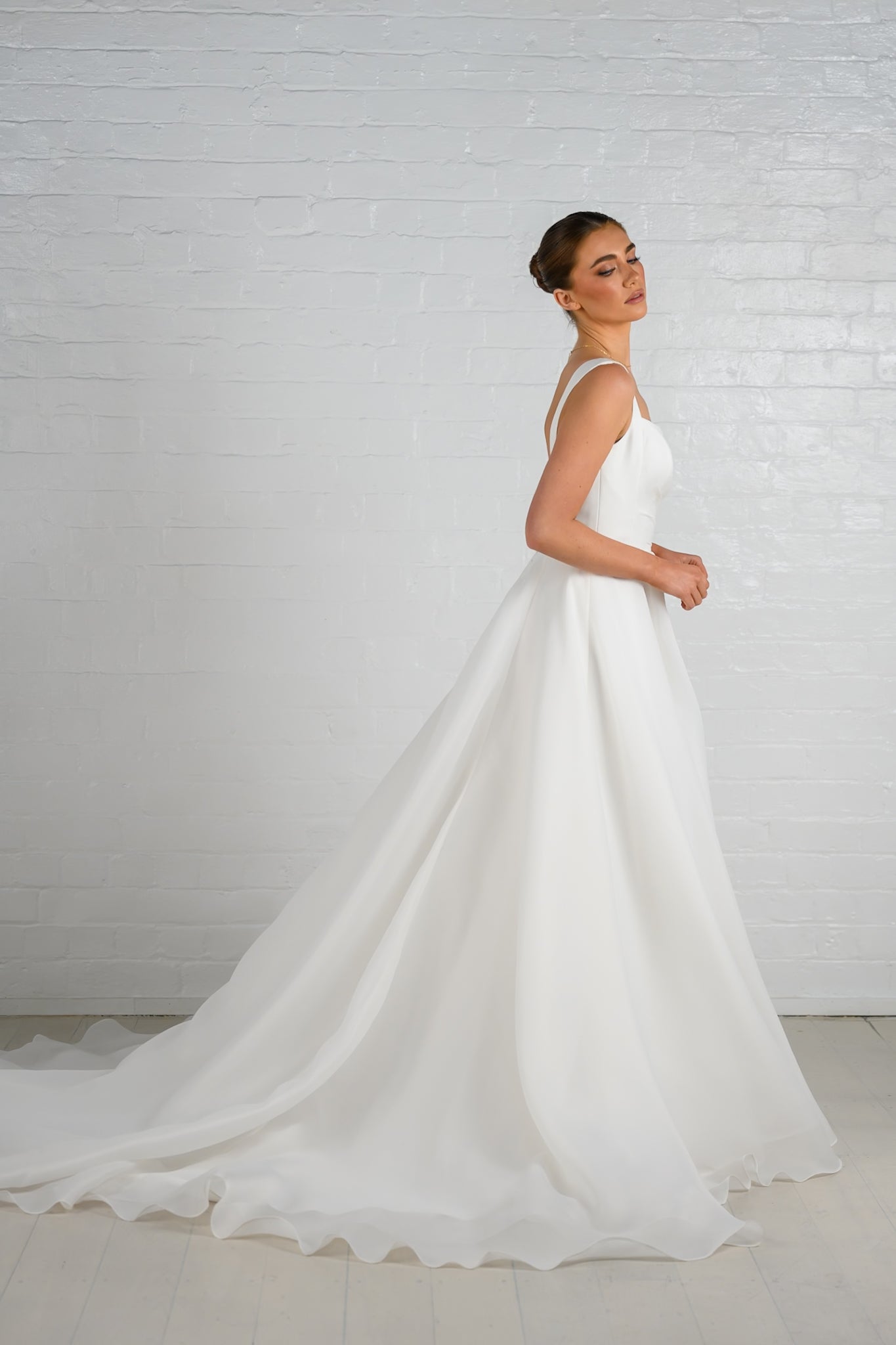 CHANTELLE gown - Organza A-LINE bridal gown by Ever after collection Miss Chloe 