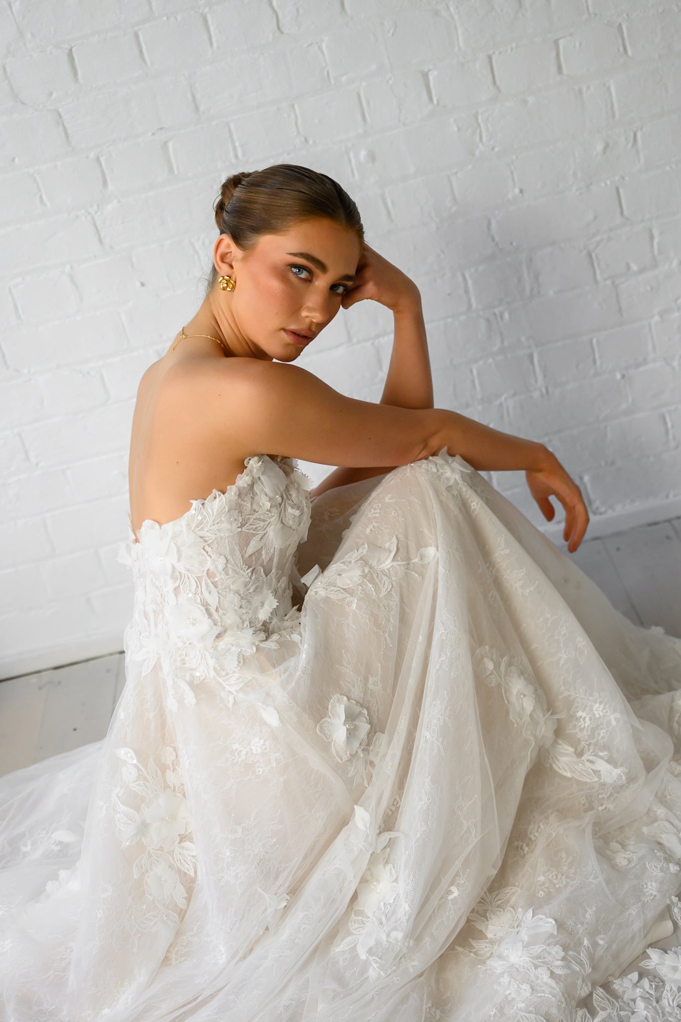 GRACE gown - Lace A-LINE bridal gown by Ever after collection Miss Chloe 