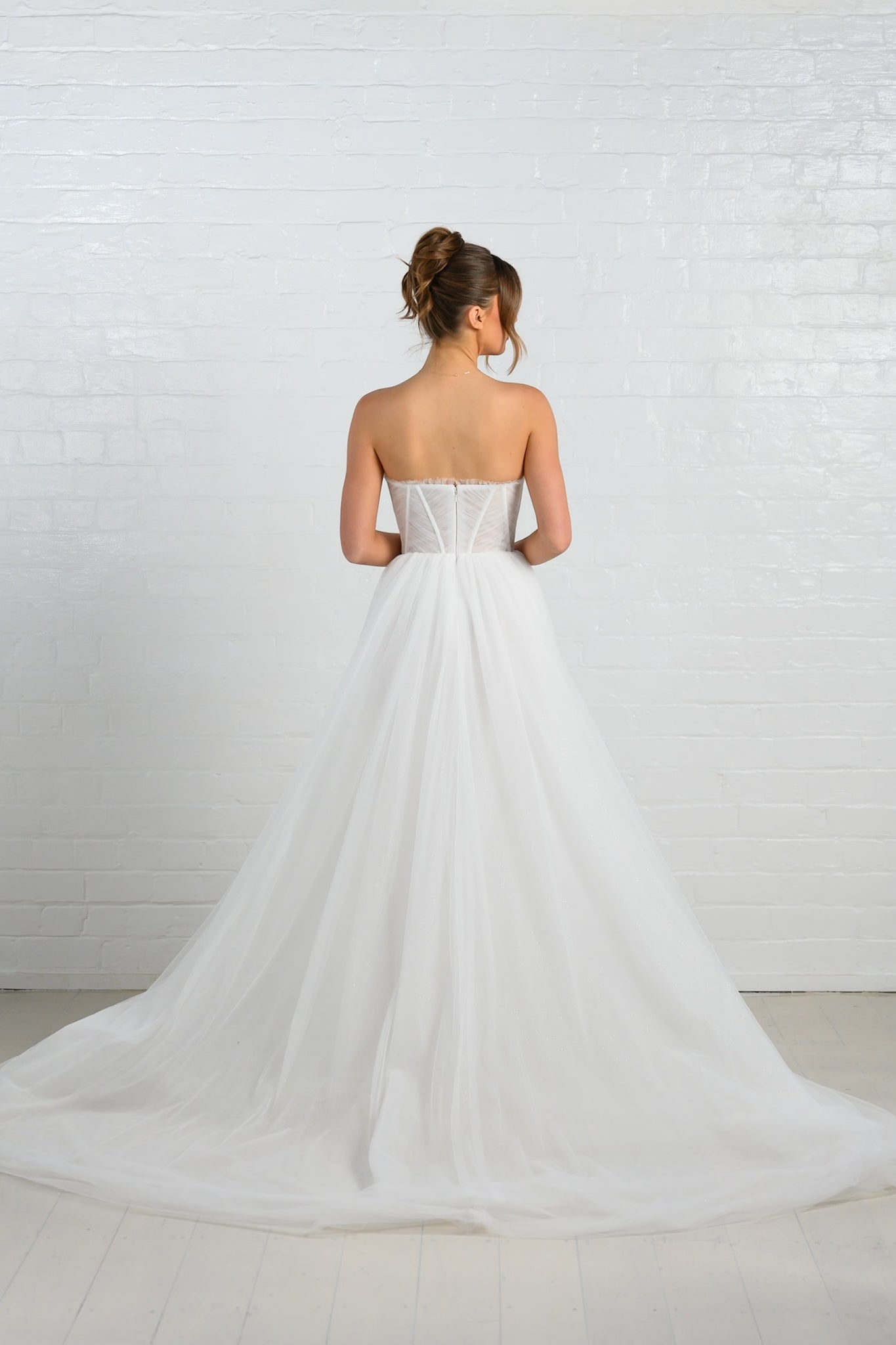 MAGDALEN gown - Chiffon A-LINE bridal gown by Ever after collection Miss Chloe 
