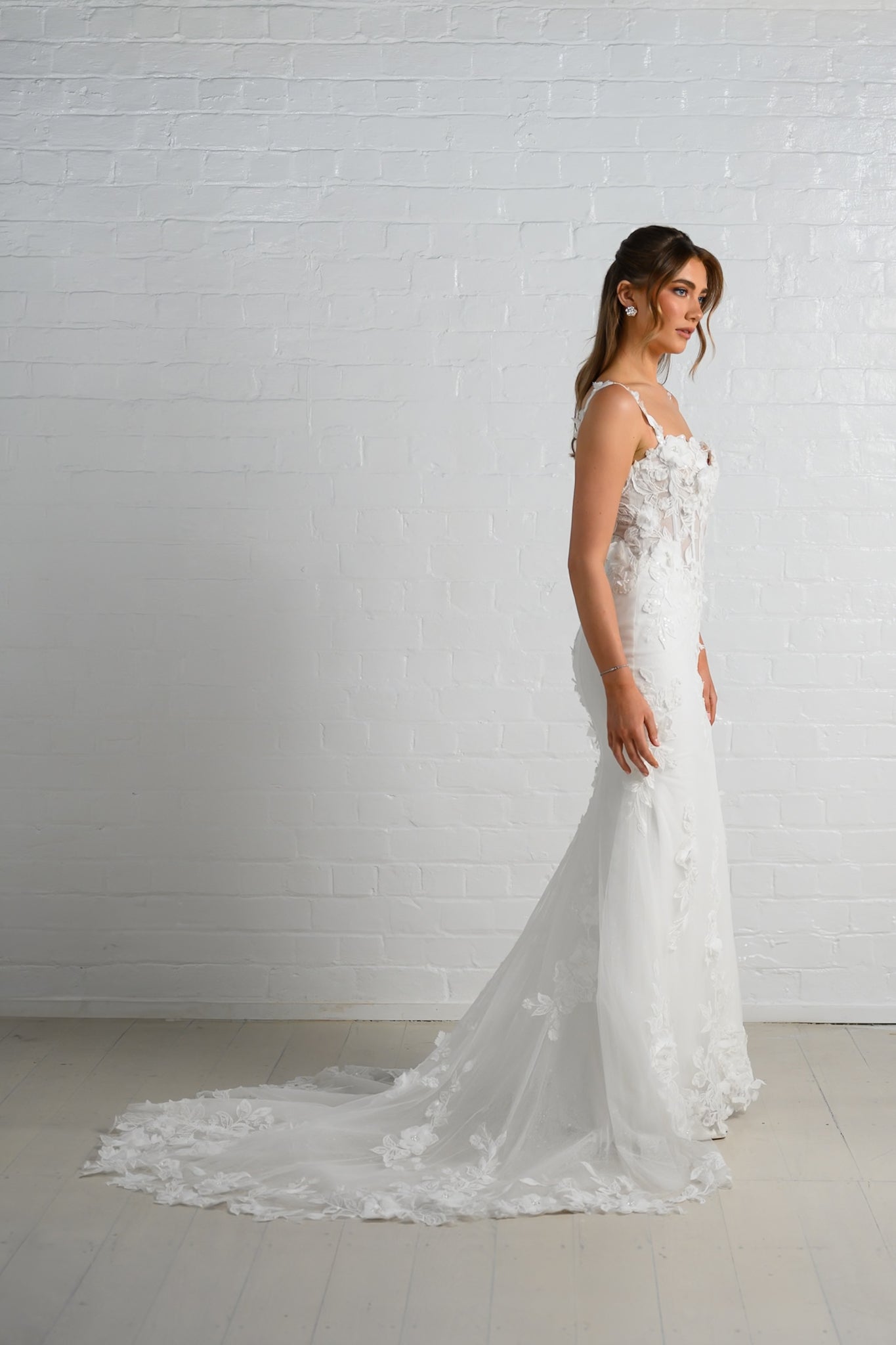 VERONIKA gown - Lace FIT-N-FLARE bridal gown by Ever after collection Miss Chloe 