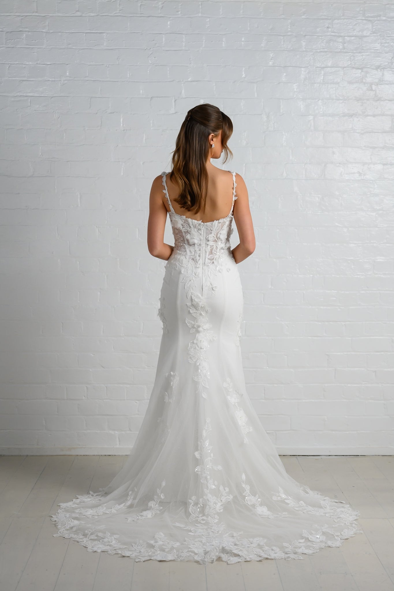 VERONIKA gown - Lace FIT-N-FLARE bridal gown by Ever after collection Miss Chloe 
