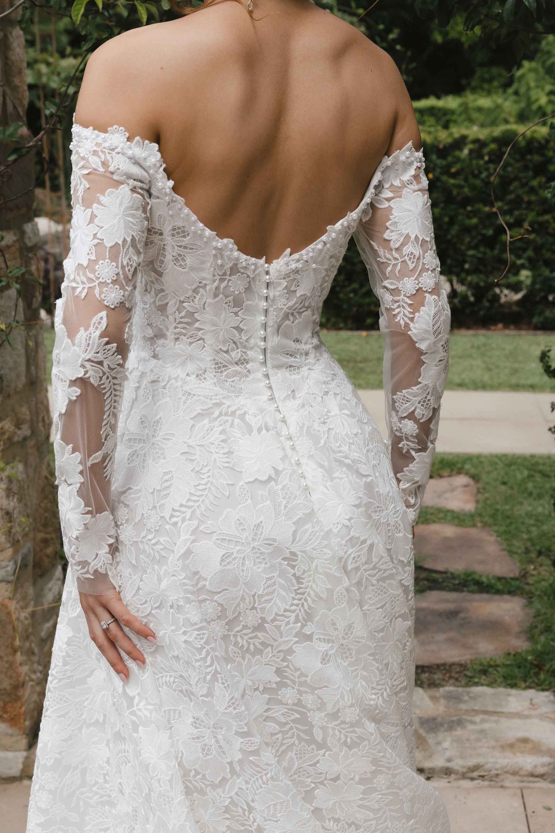 JENNA gown - Lace A-LINE bridal dress by Roselle collection Jessica Couture