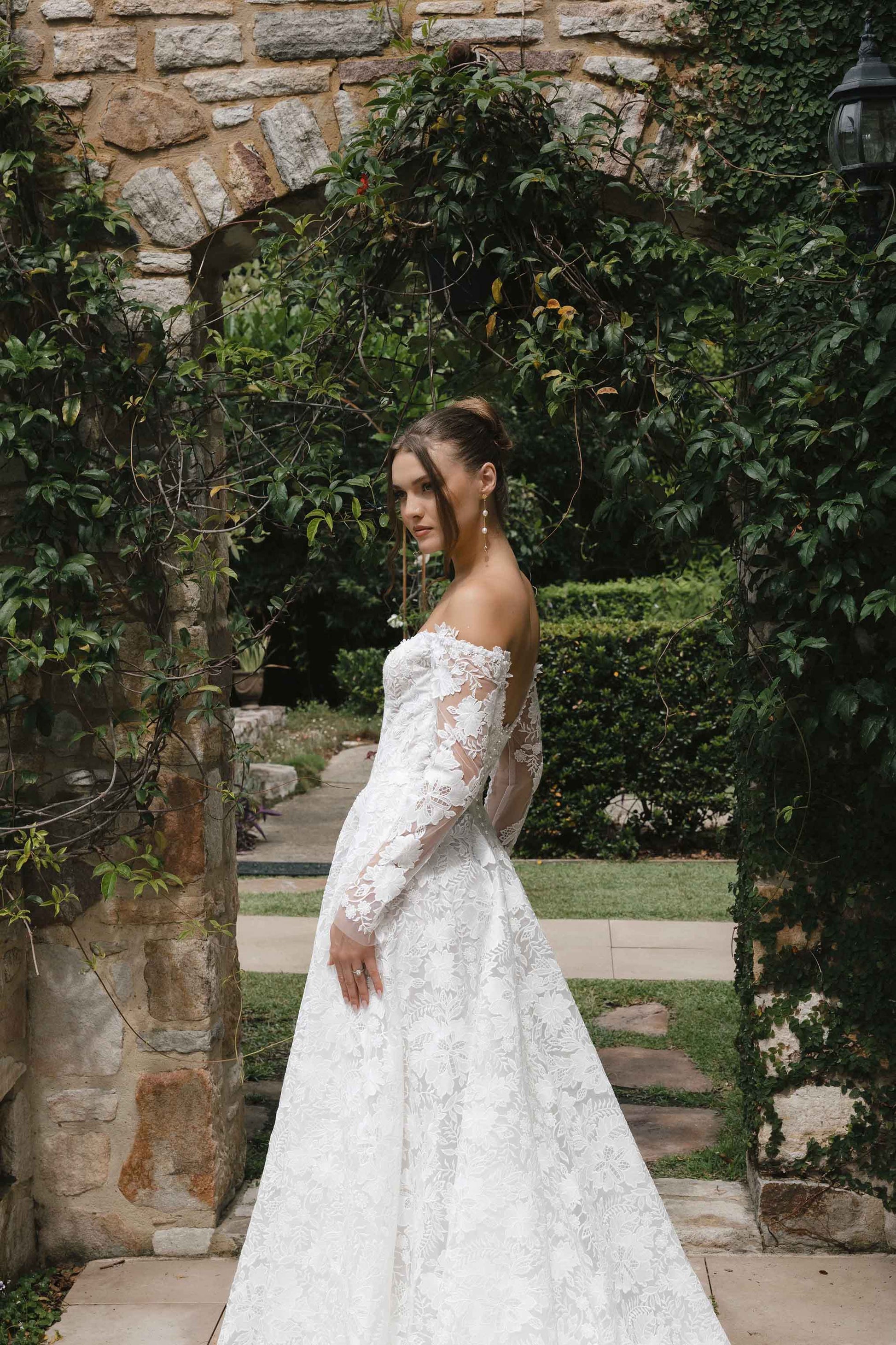 JENNA gown - Lace A-LINE bridal dress by Roselle collection Jessica Couture