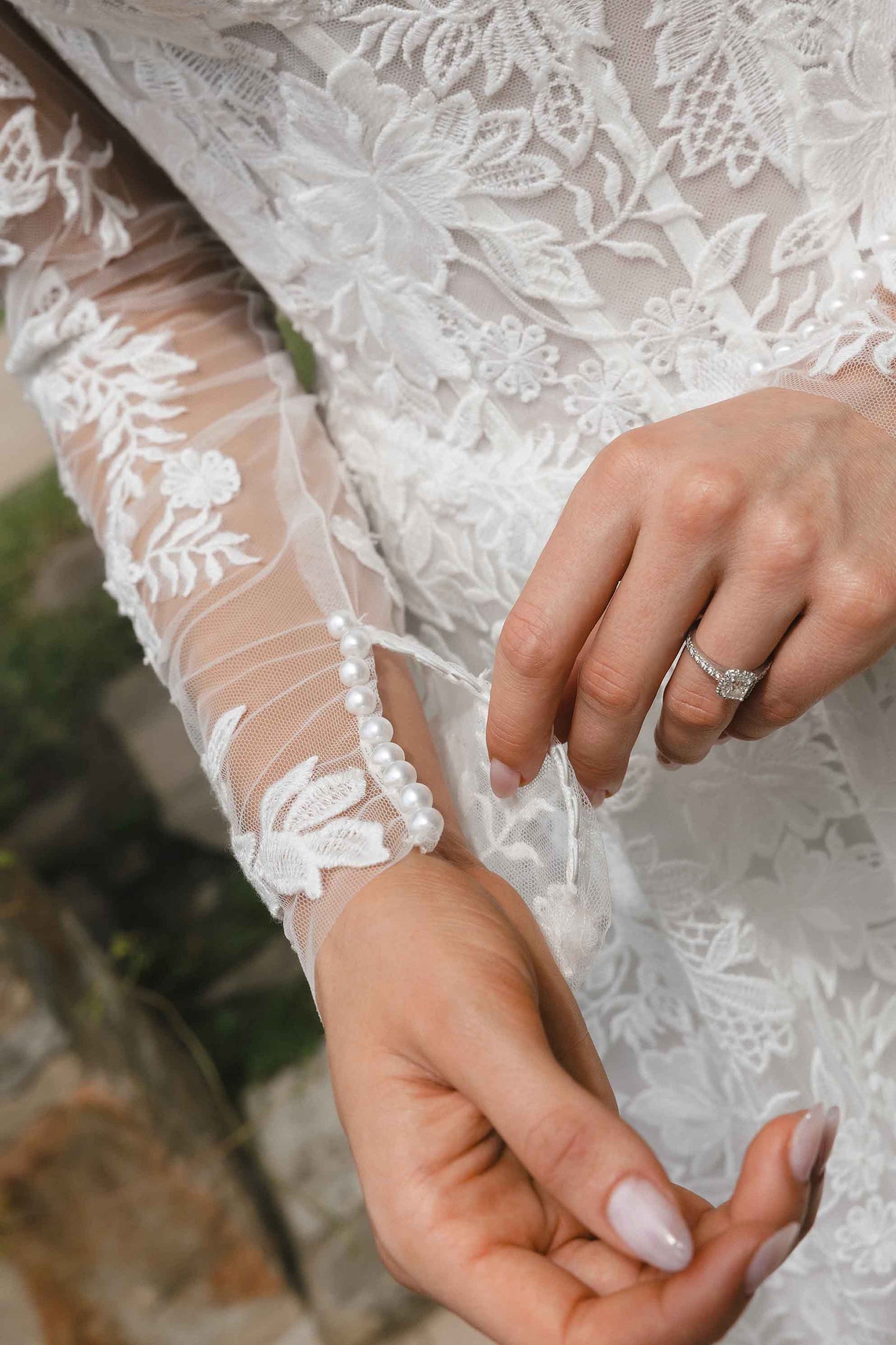 JENNA gown - Lace A-LINE bridal dress by Roselle collection Jessica Couture