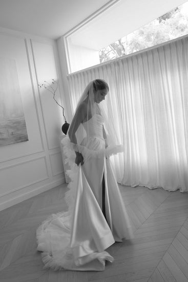 EMILY gown - A-LINE satin bridal gown by Willow collection Miss Chloe 