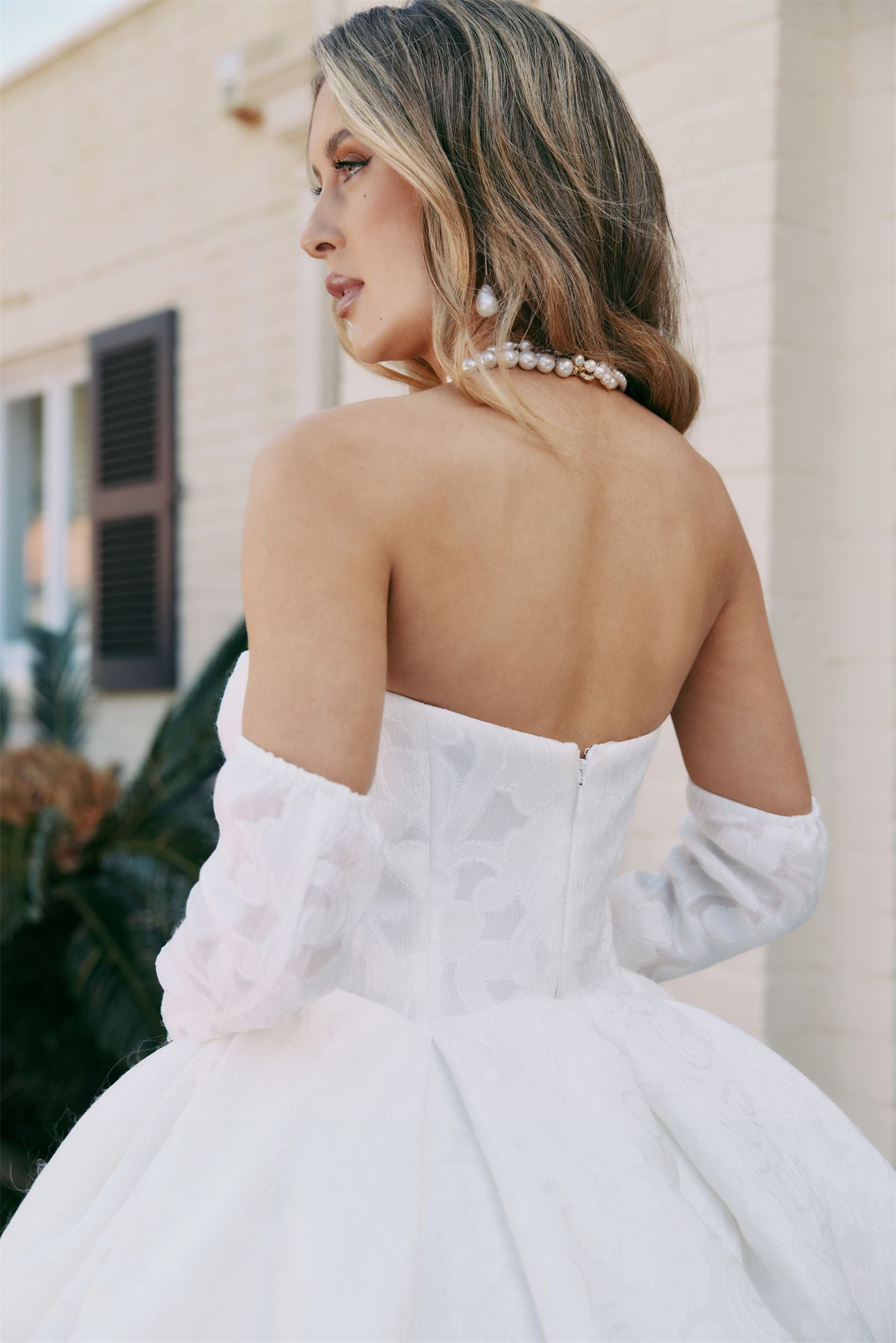 MACKENZIE Bridal Gown - Wedding dress by Victoria Collection Jessica Couture. Featuring an A-line Princess ballgown with cathedral train, and strapless sweetheart neckline. 