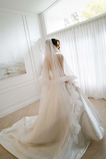 GINA gown - A-LINE Mikado bridal gown by Willow collection Miss Chloe 