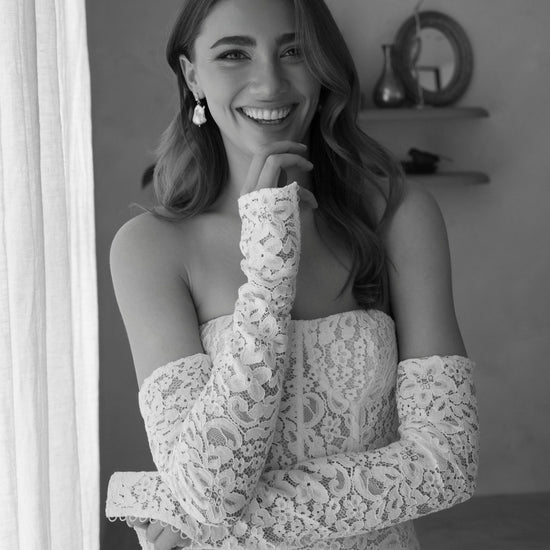 EDNA gown - Fitted LACE bridal gown by Willow collection Miss Chloe 