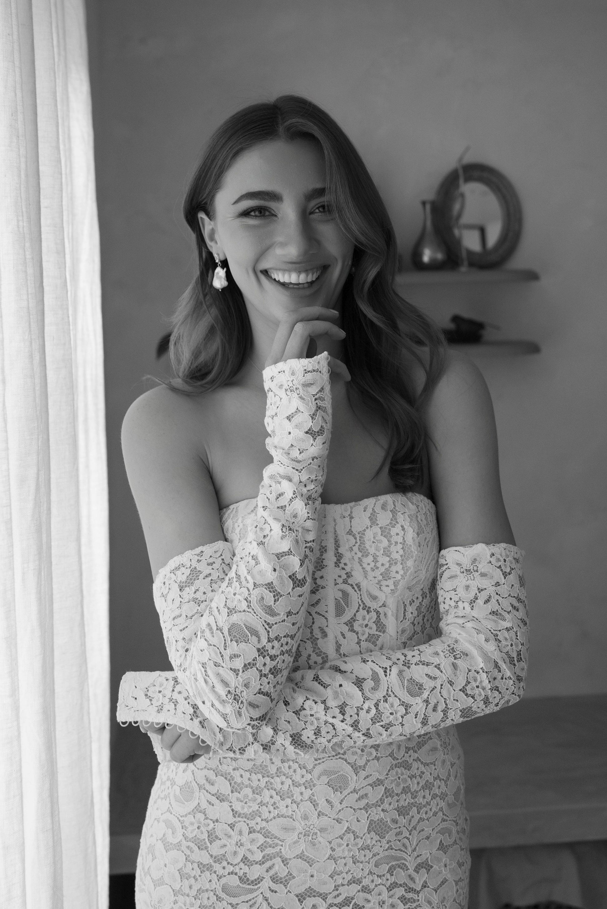 EDNA gown - Fitted LACE bridal gown by Willow collection Miss Chloe 