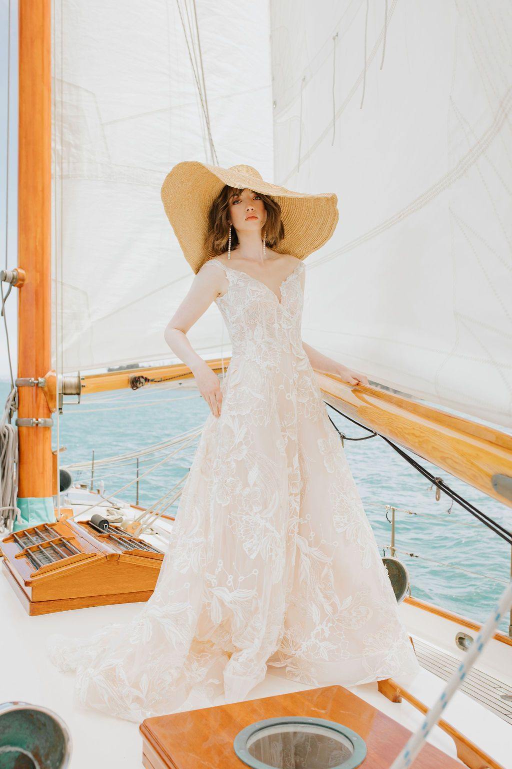A-Line Silhouette Lace Wedding Dress Jessica Couture I Odessa A-Line Silhouette Lace Wedding Dress Jessica Couture I Odessa