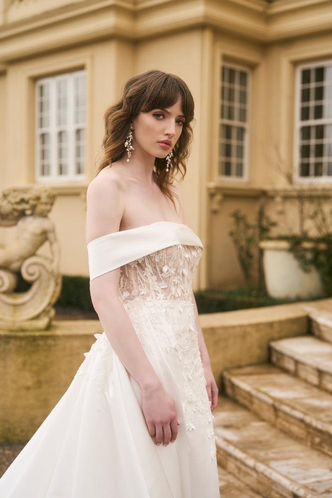 Fit-N-Flare Lace Wedding Dress | JESSICA COUTURE | THEIA Jessica Couture Fit-N-Flare Lace Wedding Dress | JESSICA COUTURE | THEIA Jessica Couture