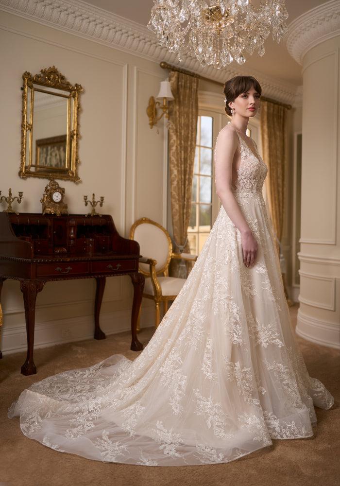 A-Line Lace Beaded Wedding Dress | JESSICA COUTURE | TILLY Jessica Couture A-Line Lace Beaded Wedding Dress | JESSICA COUTURE | TILLY Jessica Couture