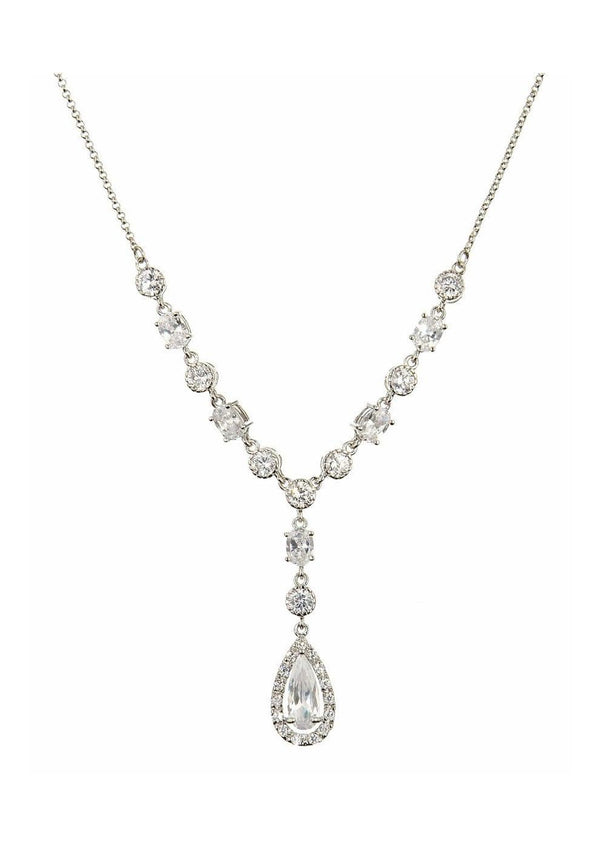 Legacy Teardrop Necklace made from a string of cubic zirconia 