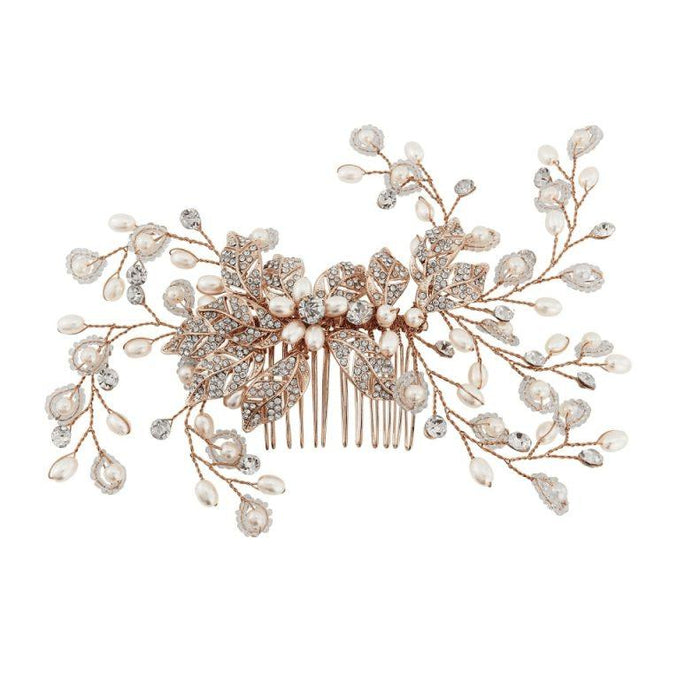 Crystal Extravagance Hair Comb - Jessica Couture  