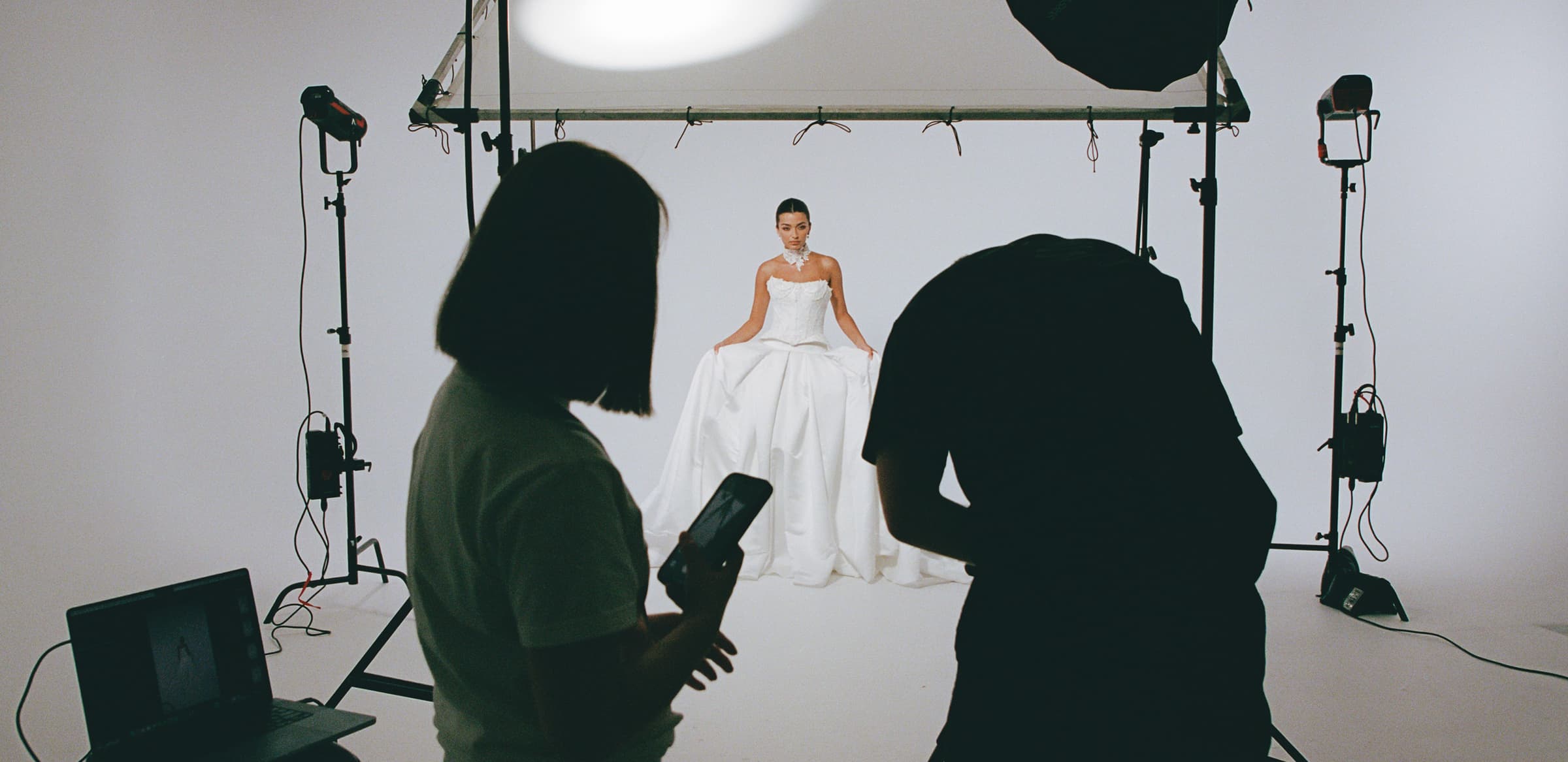 Behind the scenes at a Jessica Couture photoshoot